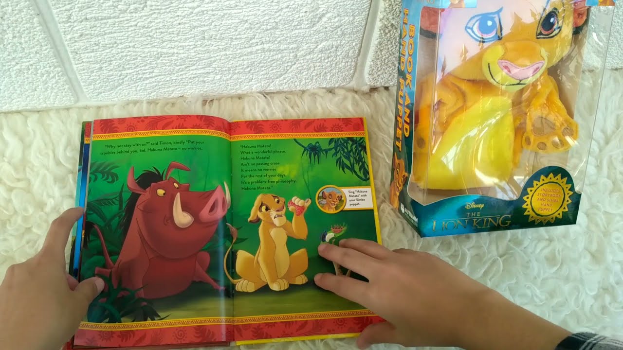 Disney The Lion King Book and Hand Puppet