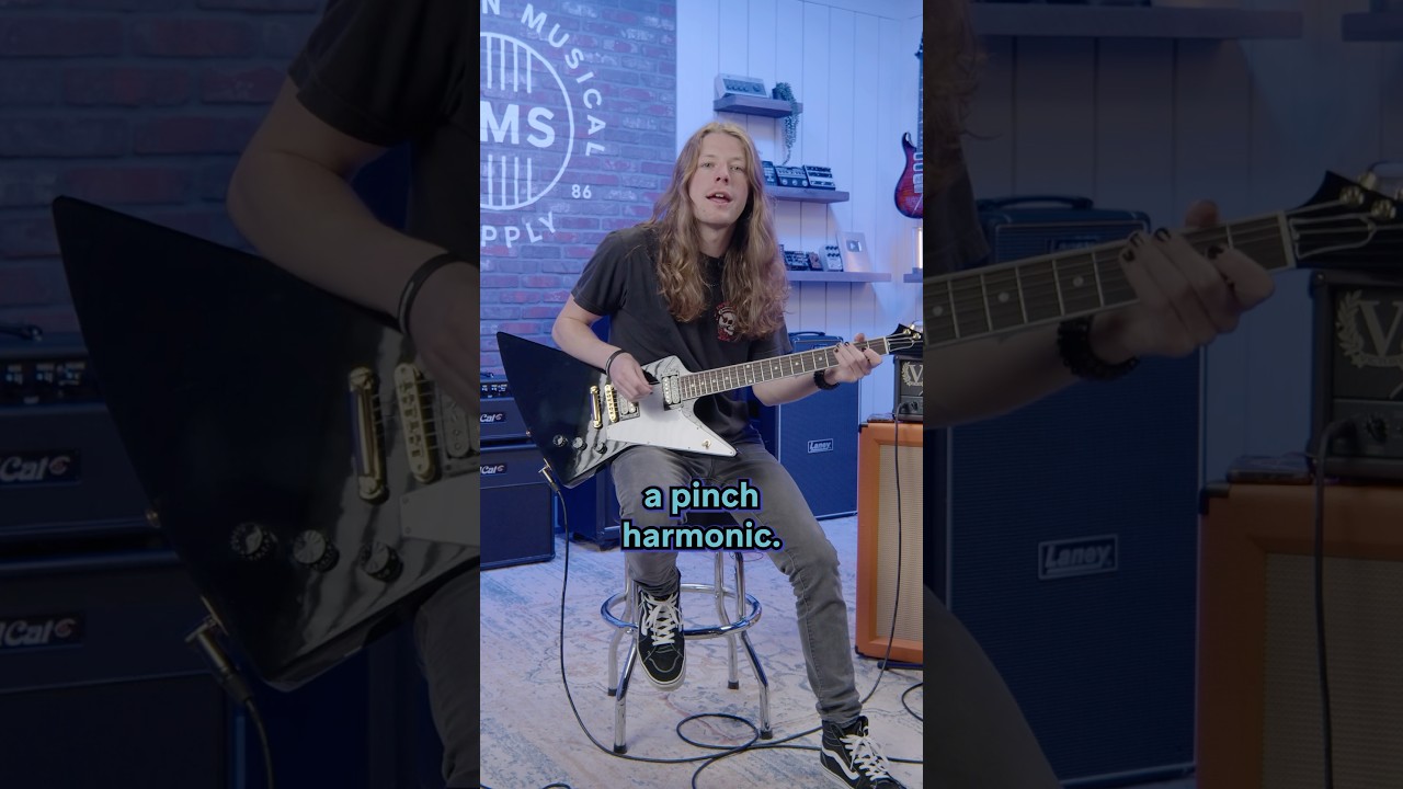 Смотреть «Pinch harmonic lesson from Cooper 🎸 #pinchharmonic #guitar #gibson #gibsonexplorer #guitarlesson» на YouTube Смотреть «Pinch harmonic lesson from Cooper 🎸 #pinchharmonic #guitar #gibson #gibsonexplorer #guitarlesson» на YouTube