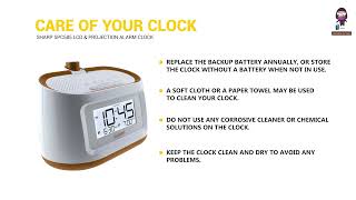 How to Set Up and Use the Sharp SPC585 LCD and Projection Alarm Clock