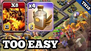 Super Dragon & Revive Spell Attack Strategy | Best TH18 Attack Strategy in CoC