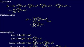 1.4.3-Modeling & Errror: Taylor Series