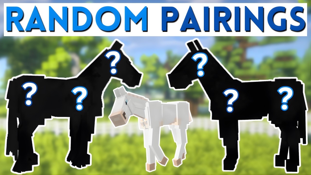 Я позволила колесу решить вопрос с разведением лошадей… 5 НОВЫХ ЖЕРЕБЯТ! Minecraft SWEM RRP