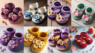 Crochet Baby shoes Ideas _ Knitted Baby Shoes design _ Crochet easy Pattern