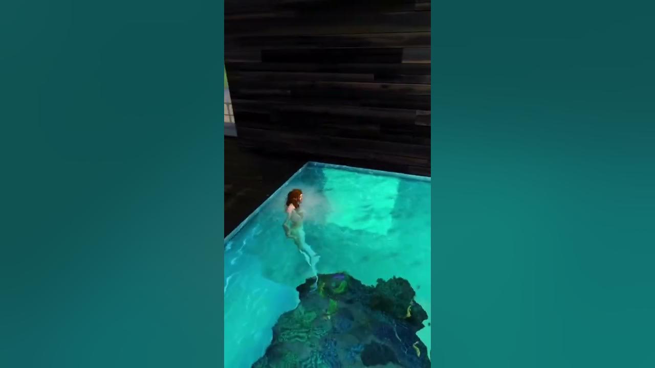 Building a Mermaid Exhibit 🧜‍♀️ thesims4 shorts YouTube
