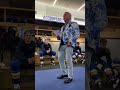 Ric Flair reads Blues' starting lineup