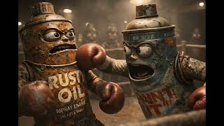 Boxing Match with spray can dudes