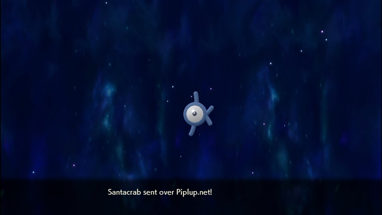 Hacked shiny ALPHA Unown from trade | Pokemon Legends Arceus