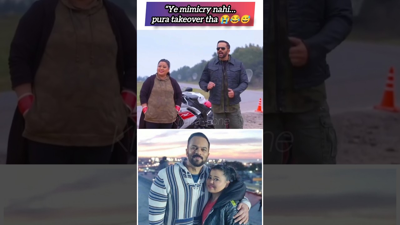 “Ye scene repeat pe dekhne wala hai 😂🎬”#bhartisingh #rohitshetty #cocroach #cjp