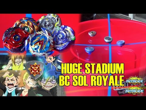 HUGE REAL LIFE ANIME STADIUM CHO Z BATTLES! WINNING VALKYRIE VS BC SOL( ベイブレードバースト 베이블레이드 버스트)