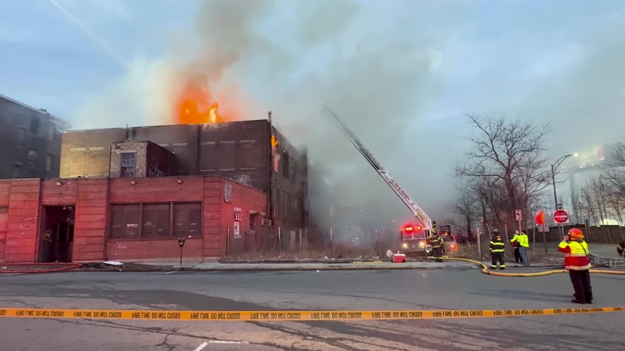 Video Now: Firefighters battle fire at abandoned building in Fall River ...