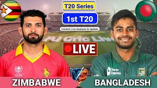 Zimbabwe Vs Bangladesh 1st T20 Match | Live Score Analysis & Discussion | ZIM vs BAN Cricket screenshot 1
