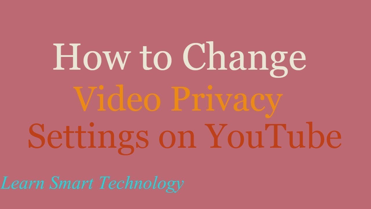 Privacy Settings and Watch History for YouTube YouTube