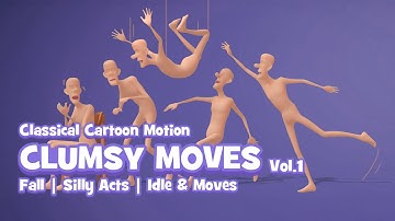 Classical Cartoon Motion - Clumsy Moves | Hand Key Character Animations for iClone and ActorCore