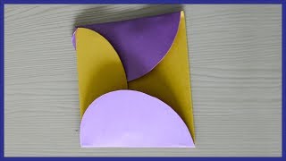 How To Make A Paper Cover With Circular Flaps  Origami Cover With Circular Flaps  Paper Activity