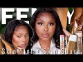 Beginner Friendly Makeup | NEW Fenty Beauty Skin Tint + Fenty Body Sauce | Blurred Skin?!