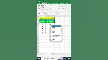 Master Character Codes with the CODE Formula in Excel