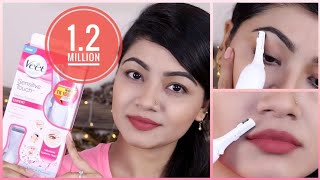 How to trim Eyebrows & Facial Hair - VEET Sensitive Touch Trimmer Review  Bangladesh | LINDA - YouTube