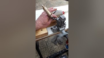 OS FS 70 Surpass rc glow fourstroke test run.