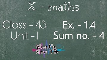 Class - 43 | 10th Maths | UNIT -1 | Relation & Function | Ex.-1.4 | Sum no.-4 - By Nivetha Bharathi
