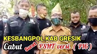 Kesbangpol  Kabupaten Gresik Mencabut Surat Pemberitahuan Berdirinya PSHT versi (P16) Cabang Gresik