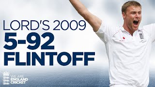 Flintoff’s Lord's Finale! | Freddie Takes 5-92 at Home of Cricket | England vs Australia 2009