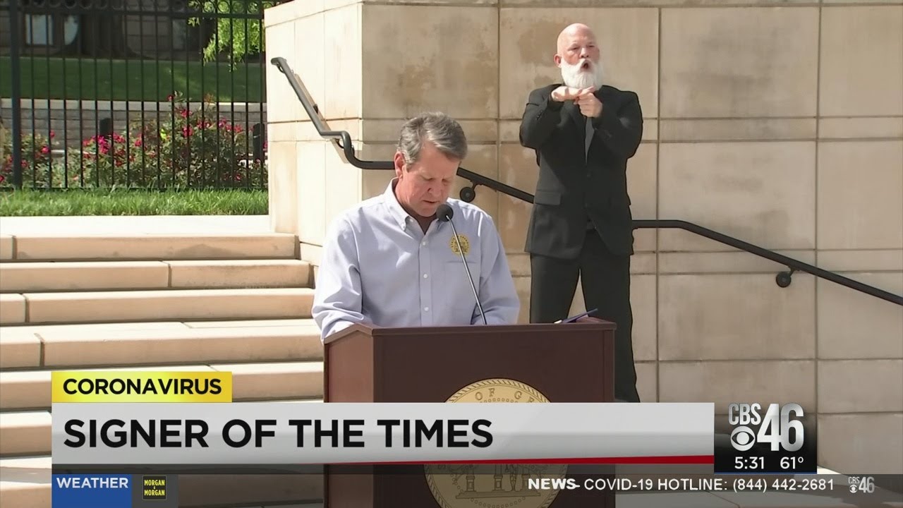 Gov. Kemp's ASL signer gains popularity with Georgians