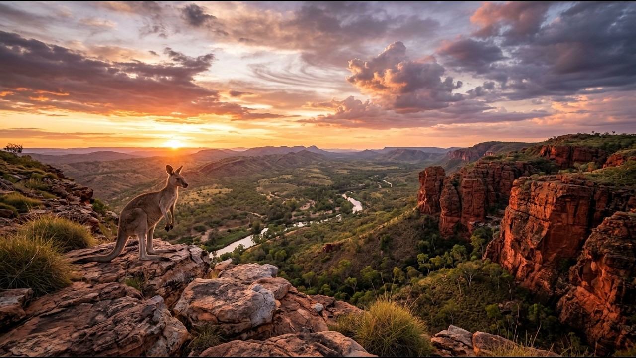 Nature & Wildlife of AUSTRALIA | Relaxing Piano | 4K UHD