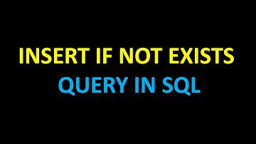 Sql - Insert if not exists query
