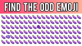 Can you Find the ODD Emoji?🧐 | Emoji challenge  | Quiz game
