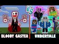 Bloody Gaster vs. Undertale Gang (Sans, Sanes, Gaster, Xans & More!) | Minecraft (CREEPY!)