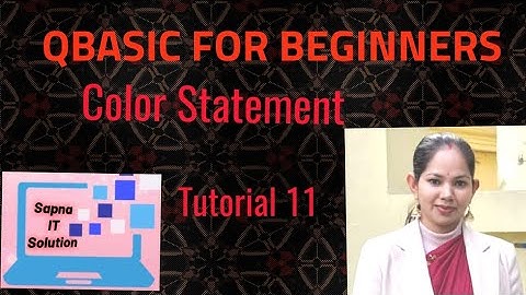 COLOR STATMENT | COLOR COMMAND#qbasic #computereducation #youtubevideos #trendingvideo #youtube