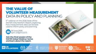 The value of volunteer measurement data to policy and planning: #SWVR2026 Global Webinar Series #5