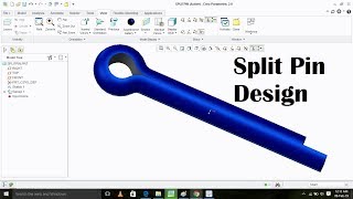 Split Pin Design in Creo
