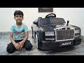 Kids Play with The Power Wheels Rolls Royce Car Unboxing & Testing