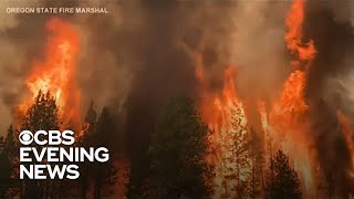 Historic heatwaves continue to fuel wildfires in the West