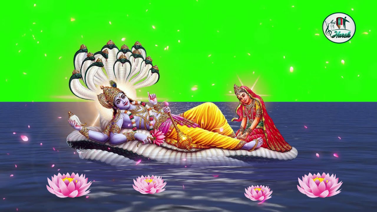 Lord Vishnu green screen, Green Screen chroma key, Vishnu ji animation  green screen | Art By Harsh - YouTube
