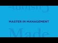 Your custommade master in management