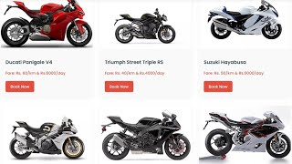 Super bike Rental System – php project (html + css + js + php + MySQL) 🏍️🔥 screenshot 1