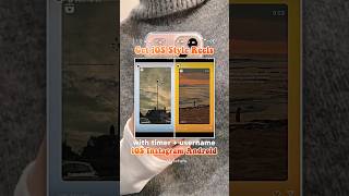 🥵 Get iOS Style Reels with timer and iOS Font Username #iosreels #iosinstagram #iosonandroid