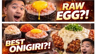 BEST Onigiri in Honolulu? 🍙 Mentaiko   Raw Egg, Salmon Ikura & More! Travel Vlog 🌍🍴