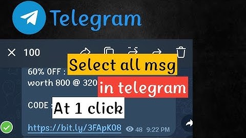 select all massages in telegram at 1 click !! telegram all msg select !! 2023 !! hindi !! telegram !