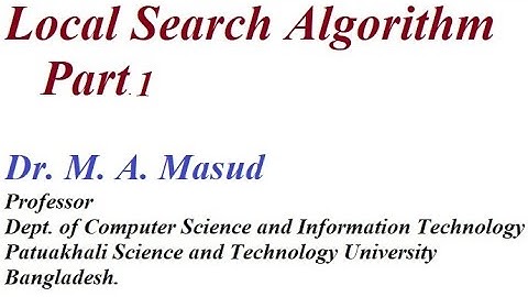 Local Search Algorithm Part1