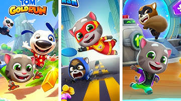 Talking Tom Gold Run Vs Talking Tom Hero Dash Vs Talking Tom Time Rush🧣🧤🩰Walkthrough Gameplay TE3477