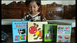 Unboxing Mainan Baru Flashcard dan Puzzle