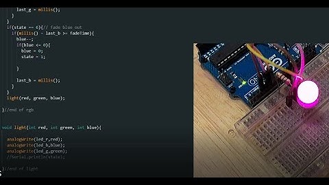 Arduino led RGB fade