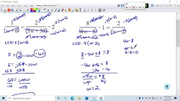 Solving a Rational Equation That Simplifies to Linear Unlike Binomial Denominators