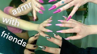 ASMR w/ friends - Tapping, Scratching& too much book promo 🤐💞