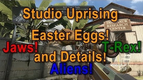 Studio Easter Eggs and Details! "Firing Range" Black Ops 2 Uprising DLC Multiplayer