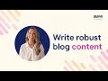 How to write a blog post  graphy academy