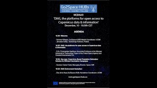 ‘DIAS, the platforms for open access to Copernicus data & information’